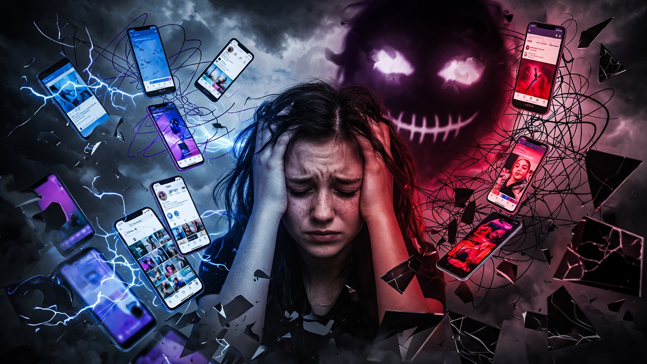 Saúde mental de adolescentes em crise - redes sociais ampliam ansiedade e depressão